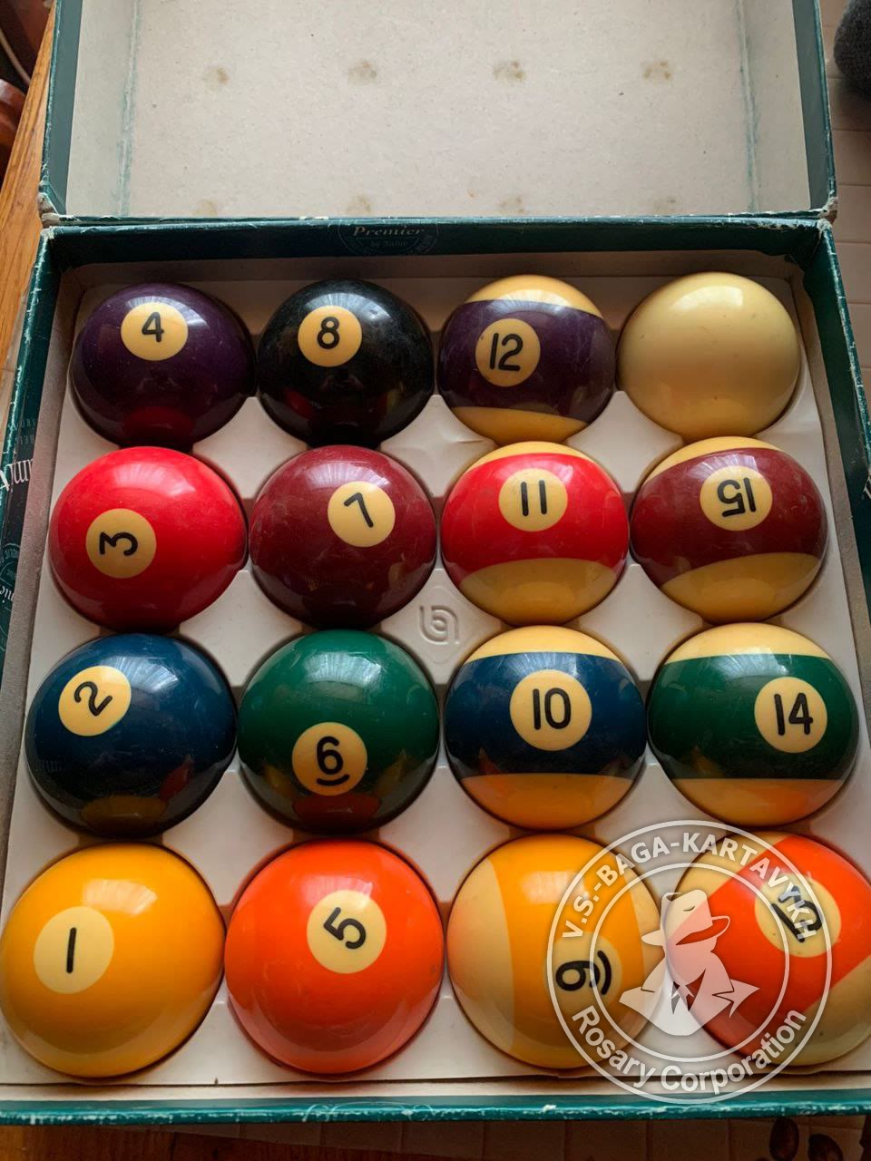 Strict classic worry beads — Aramith billiard ball, no. 110 — 7