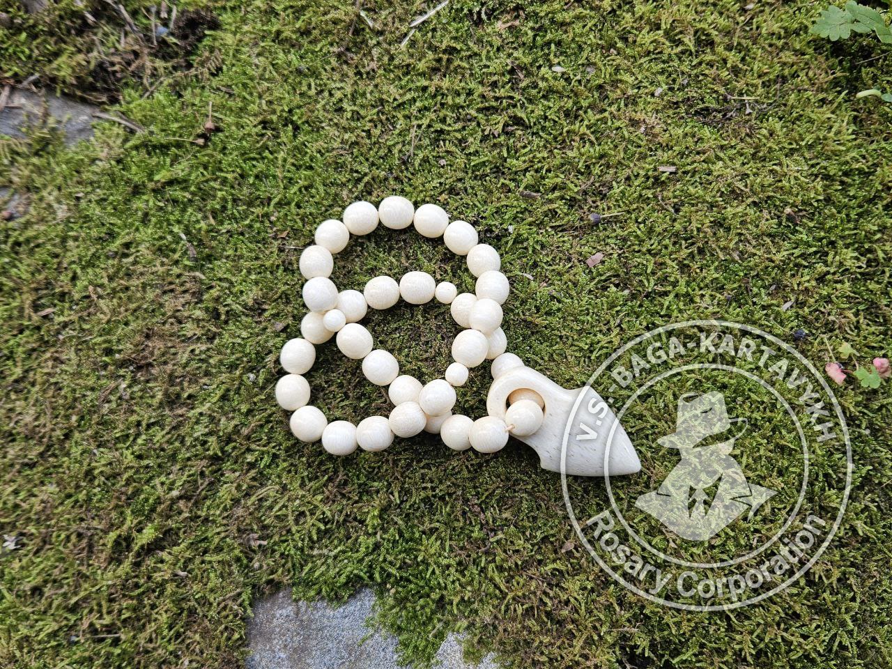 Чётки «Переборы» — Кость кита, №155