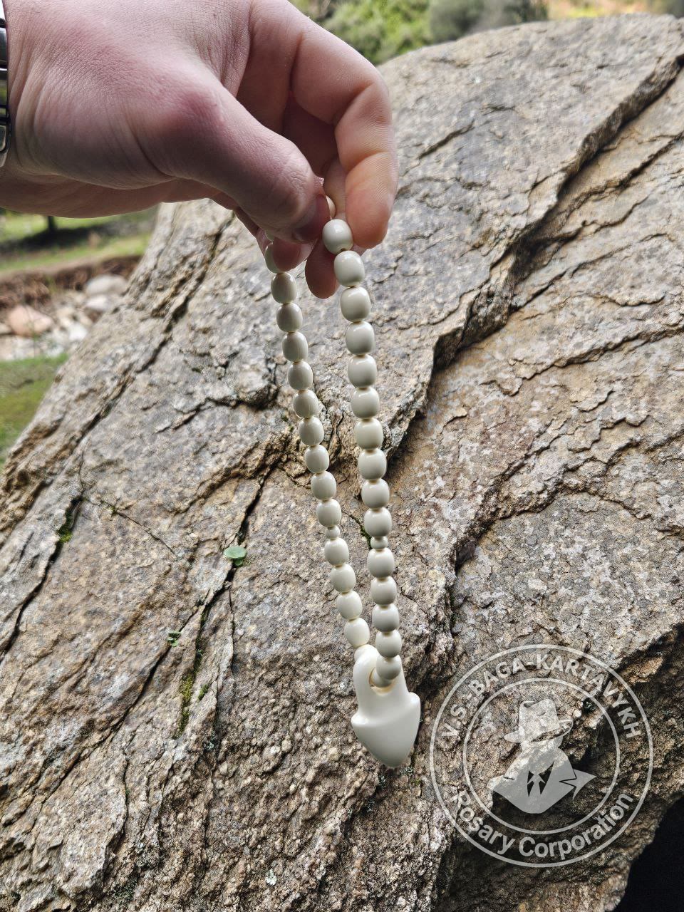 Peribory worry beads — Aramith billiard ball, no. 156 — 3