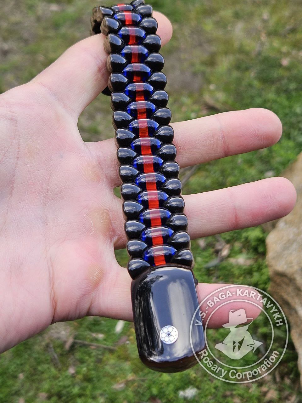 Чётки из эбонита с пинами, №166 — 3
