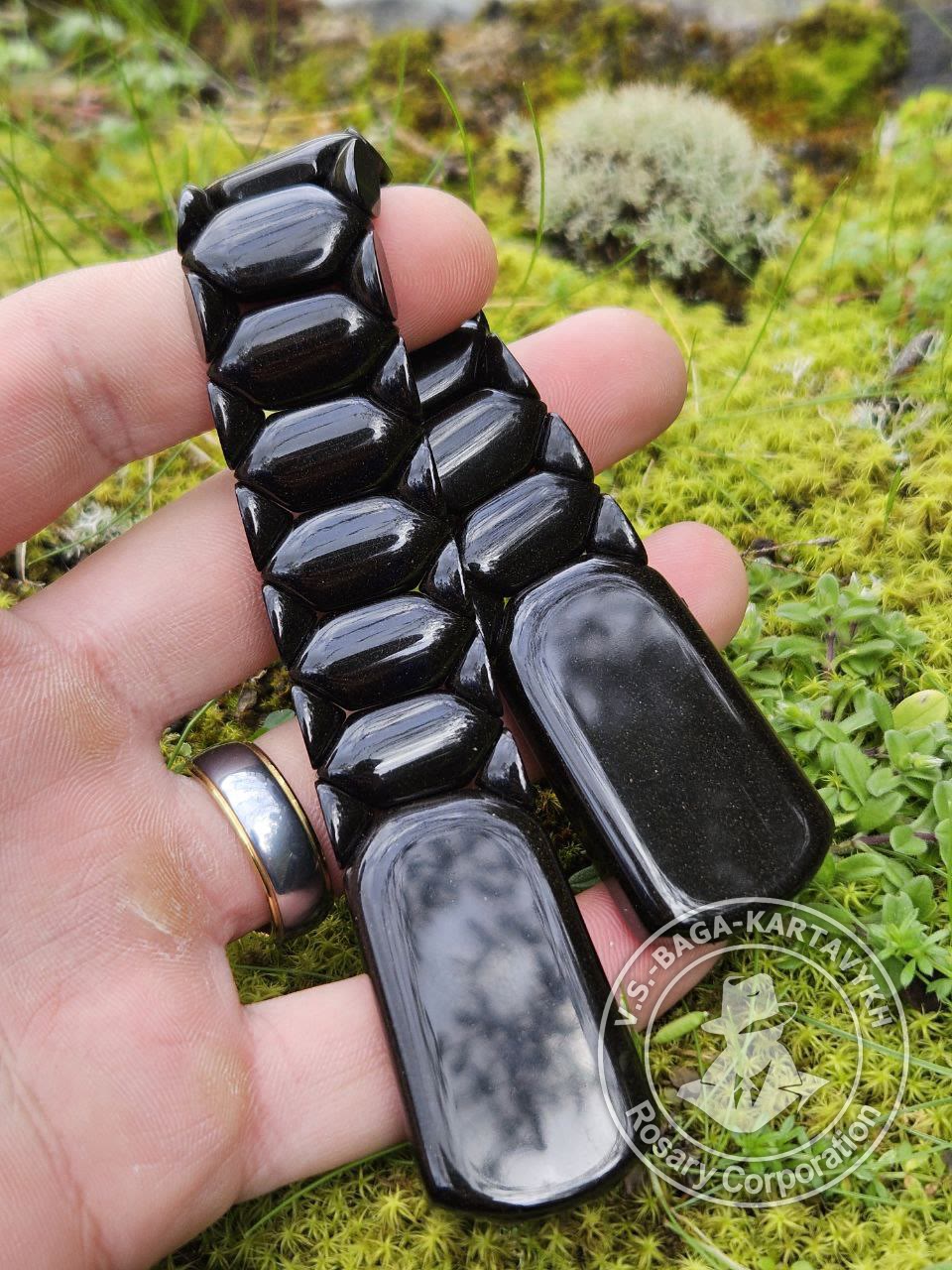 Pogon worry beads — Soviet ebonite, no. 170 — 4