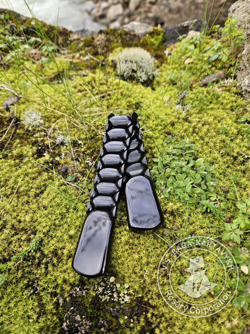 Pogon worry beads — Soviet ebonite, no. 170 — 5