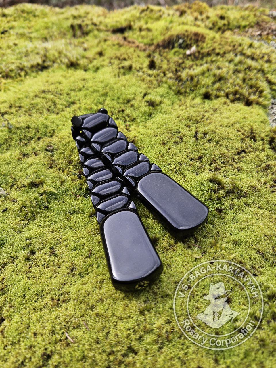 Pogon worry beads — Soviet ebonite, no. 170 — 6
