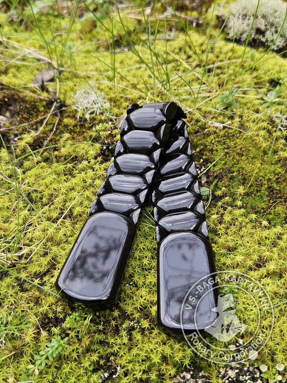 Pogon worry beads — Soviet ebonite, no. 170 — 8