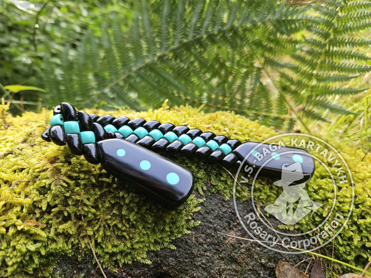 Pogon worry beads — Soviet ebonite, no. 20 — 3