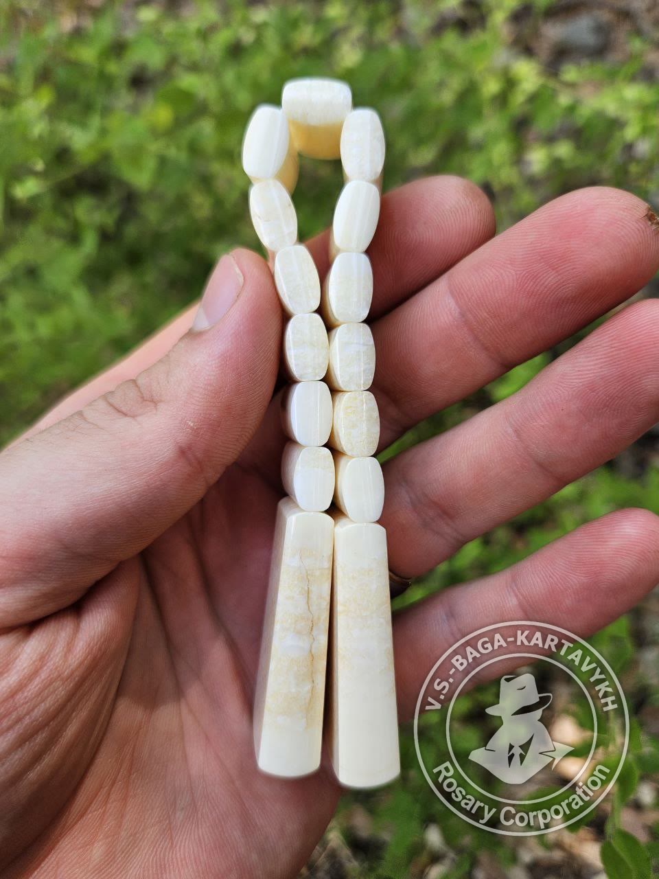 Cushions worry beads — walrus tusk, no. 220 — 3
