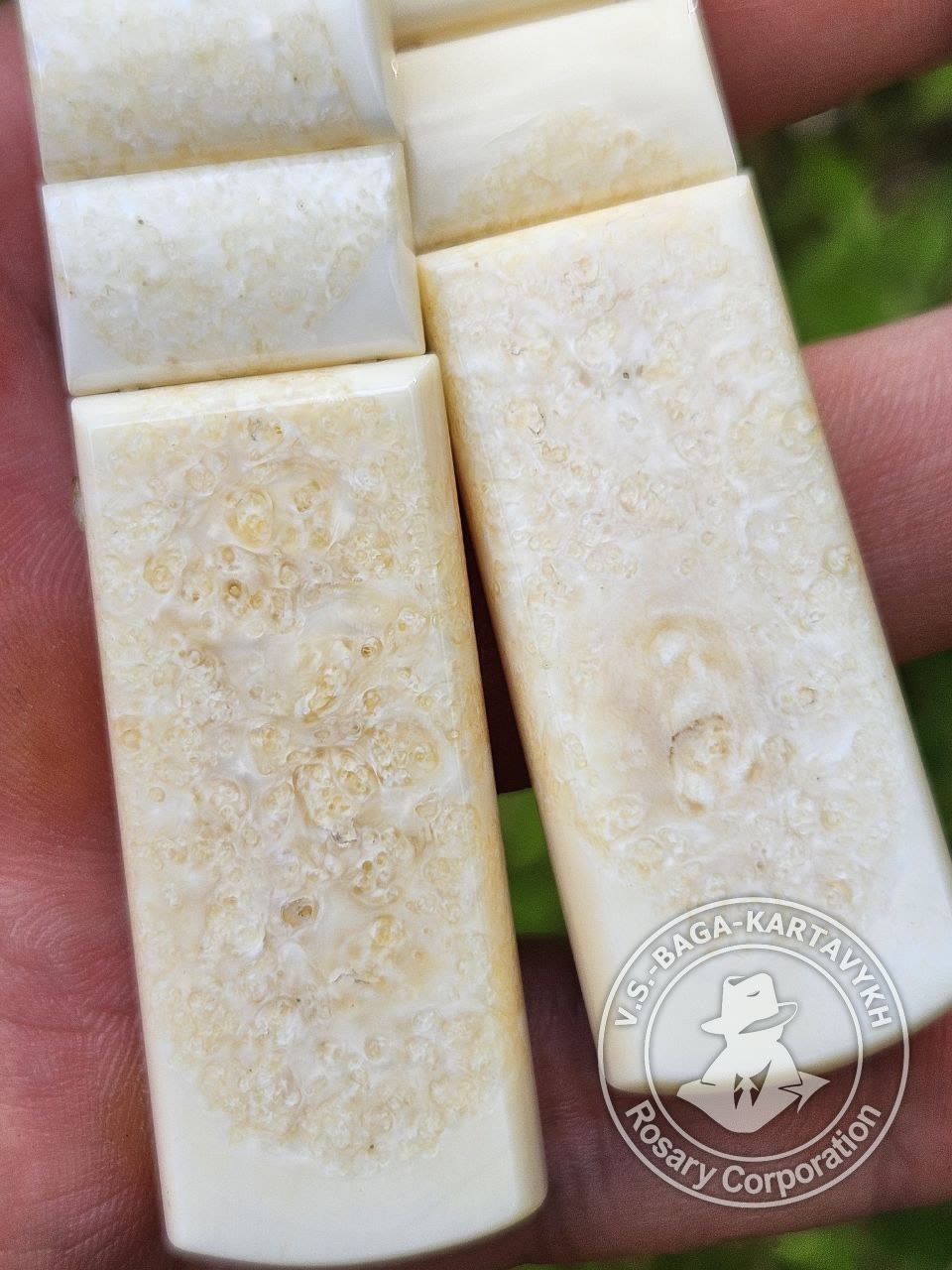 Cushions worry beads — walrus tusk, no. 220 — 5