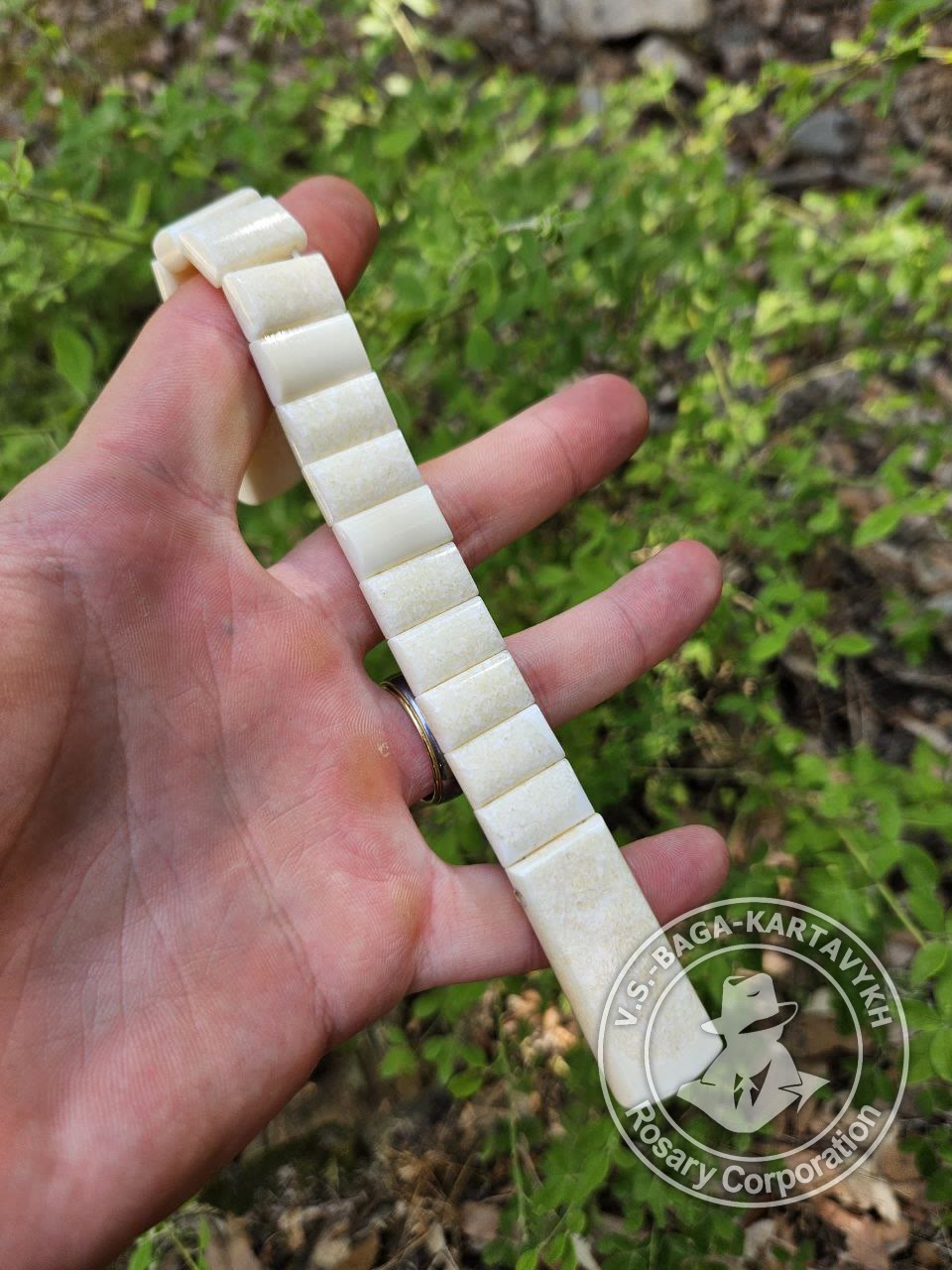 Cushions worry beads — walrus tusk, no. 220 — 6