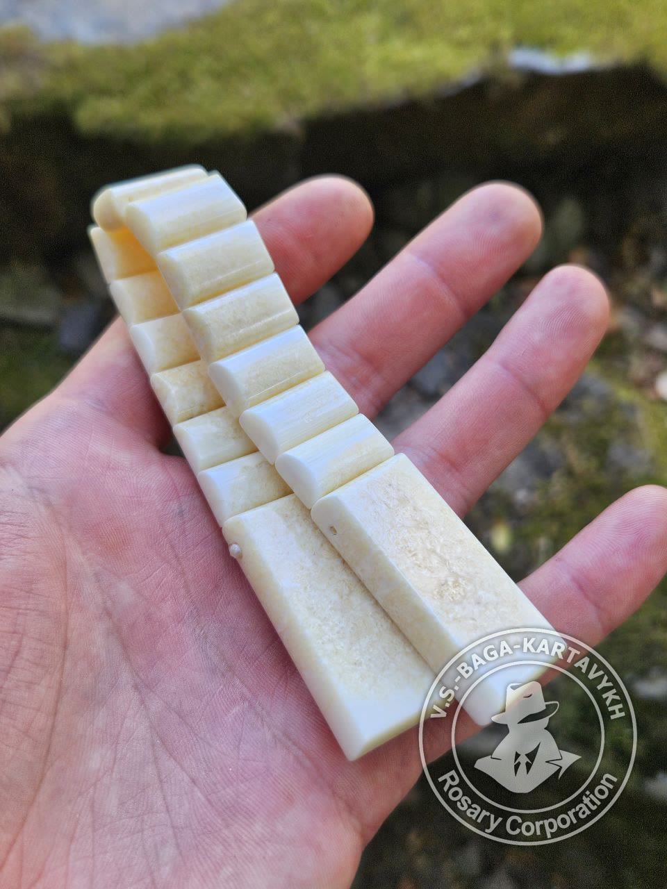 Cushions worry beads — walrus tusk, no. 229 — 6