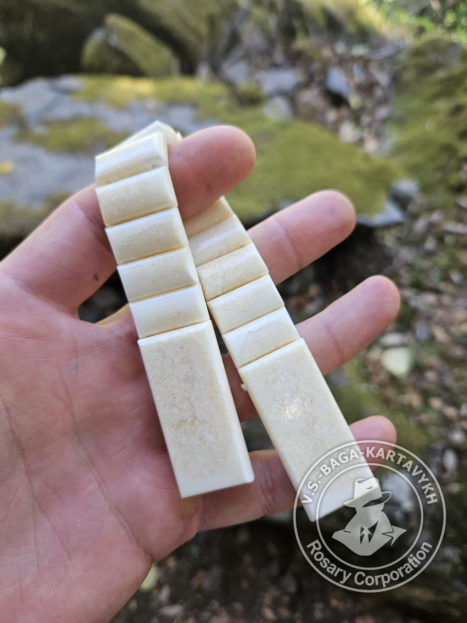Cushions worry beads — walrus tusk, no. 229 — 7