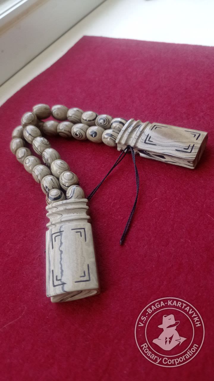 Azerbaijani worry beads — German colored ebonite, no. 241 — 6