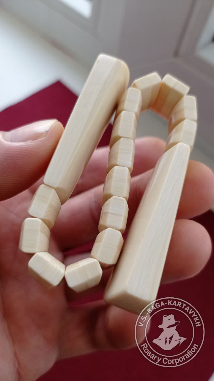 Narkomanki worry beads — mammoth ivory, no. 264 — 3