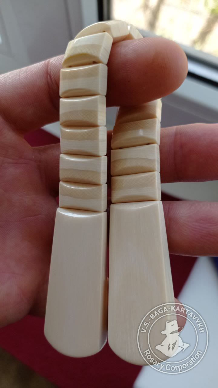 Narkomanki worry beads — mammoth ivory, no. 264 — 4