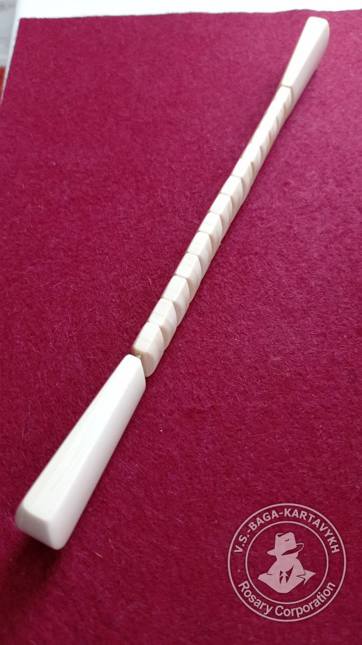 Narkomanki worry beads — mammoth ivory, no. 264 — 5