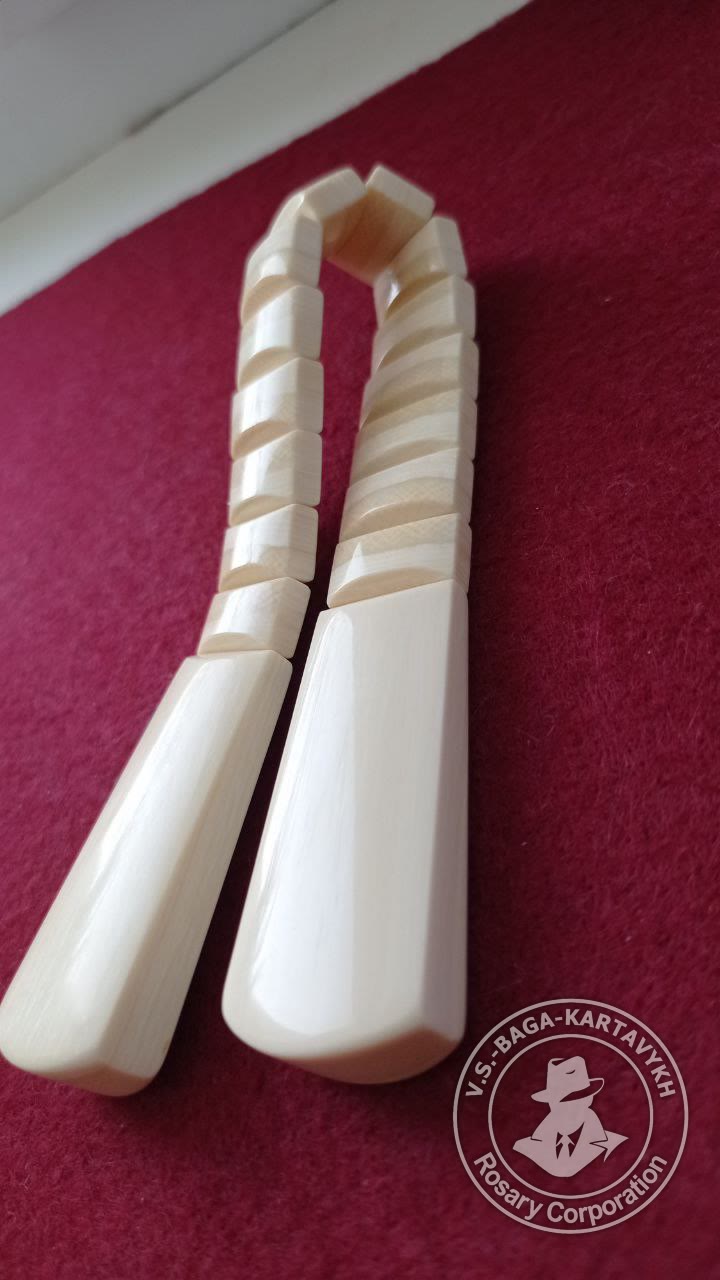 Narkomanki worry beads — mammoth ivory, no. 264 — 6