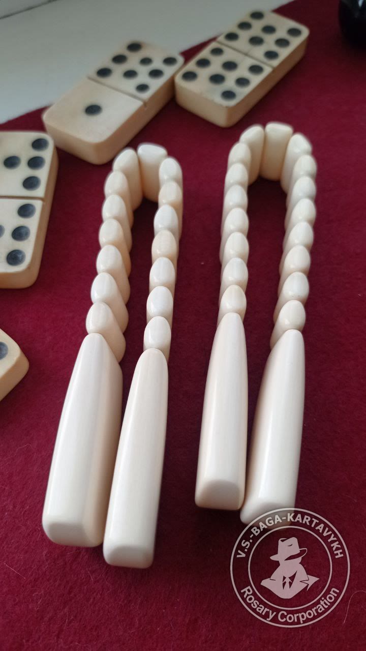 Cushions worry beads — mammoth ivory, no. 266 — 5