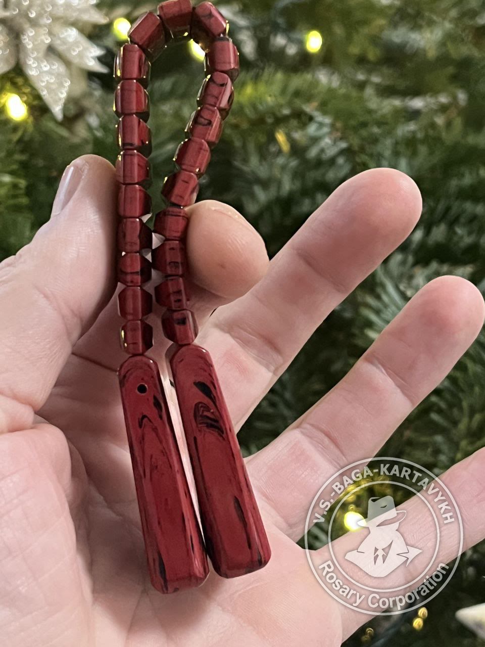 Чётки «Горбушки» — Немецкий цветной эбонит, №305 — 4