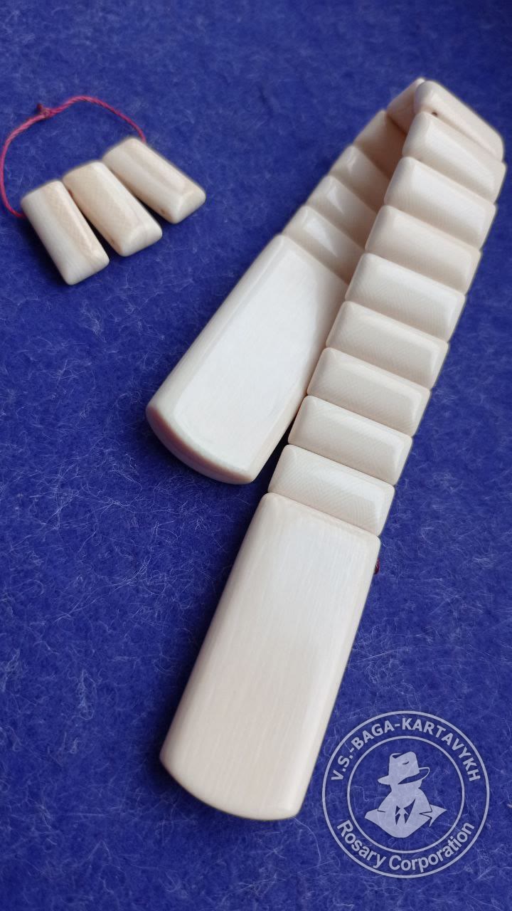 Cushions worry beads — mammoth ivory, no. 306 — 5