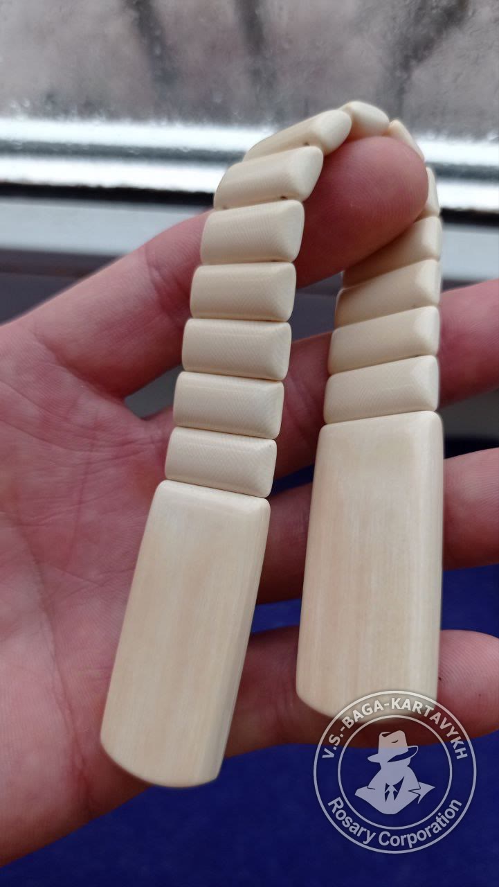 Cushions worry beads — mammoth ivory, no. 306 — 6