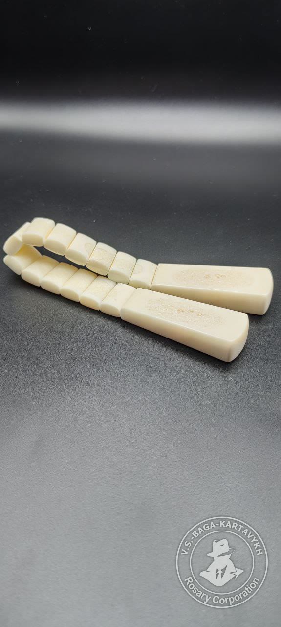 Cushions worry beads — walrus tusk, no. 324 — 4