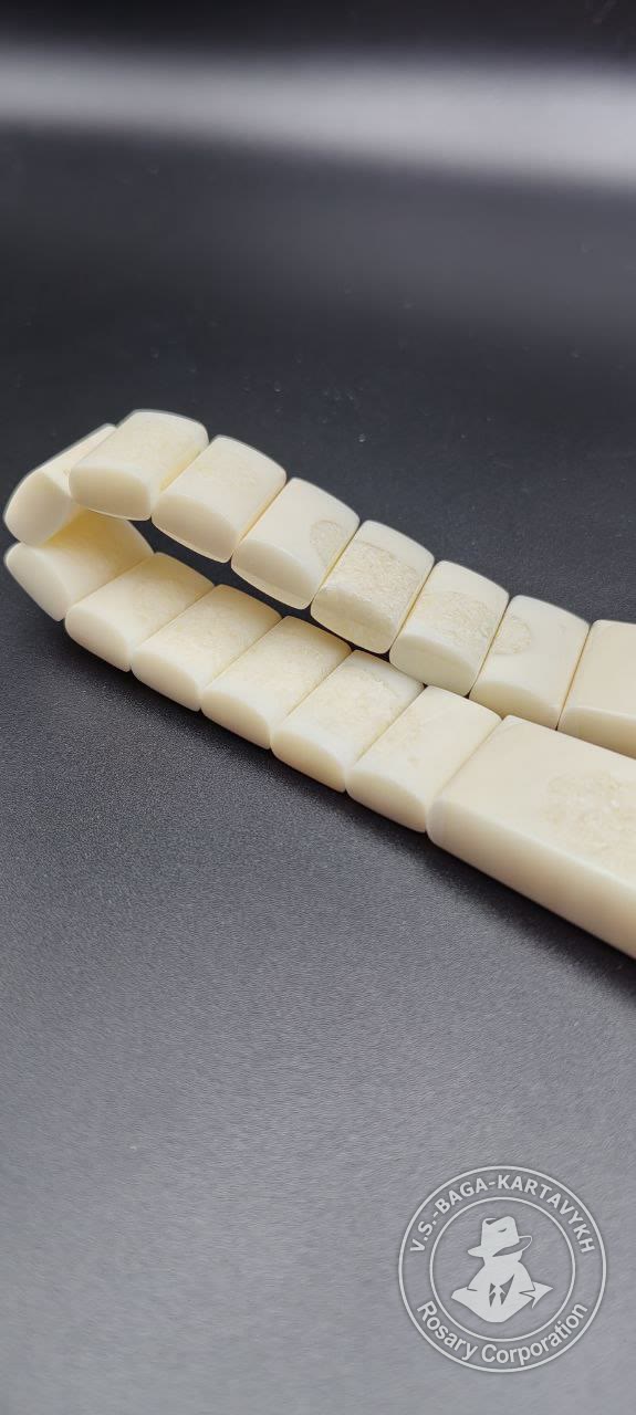 Cushions worry beads — walrus tusk, no. 324 — 5
