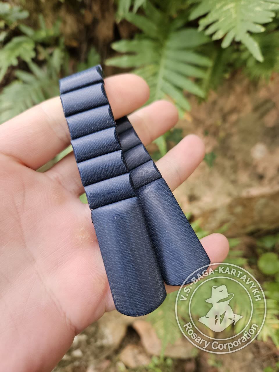 Cushions worry beads — micarta, no. 334 — 7