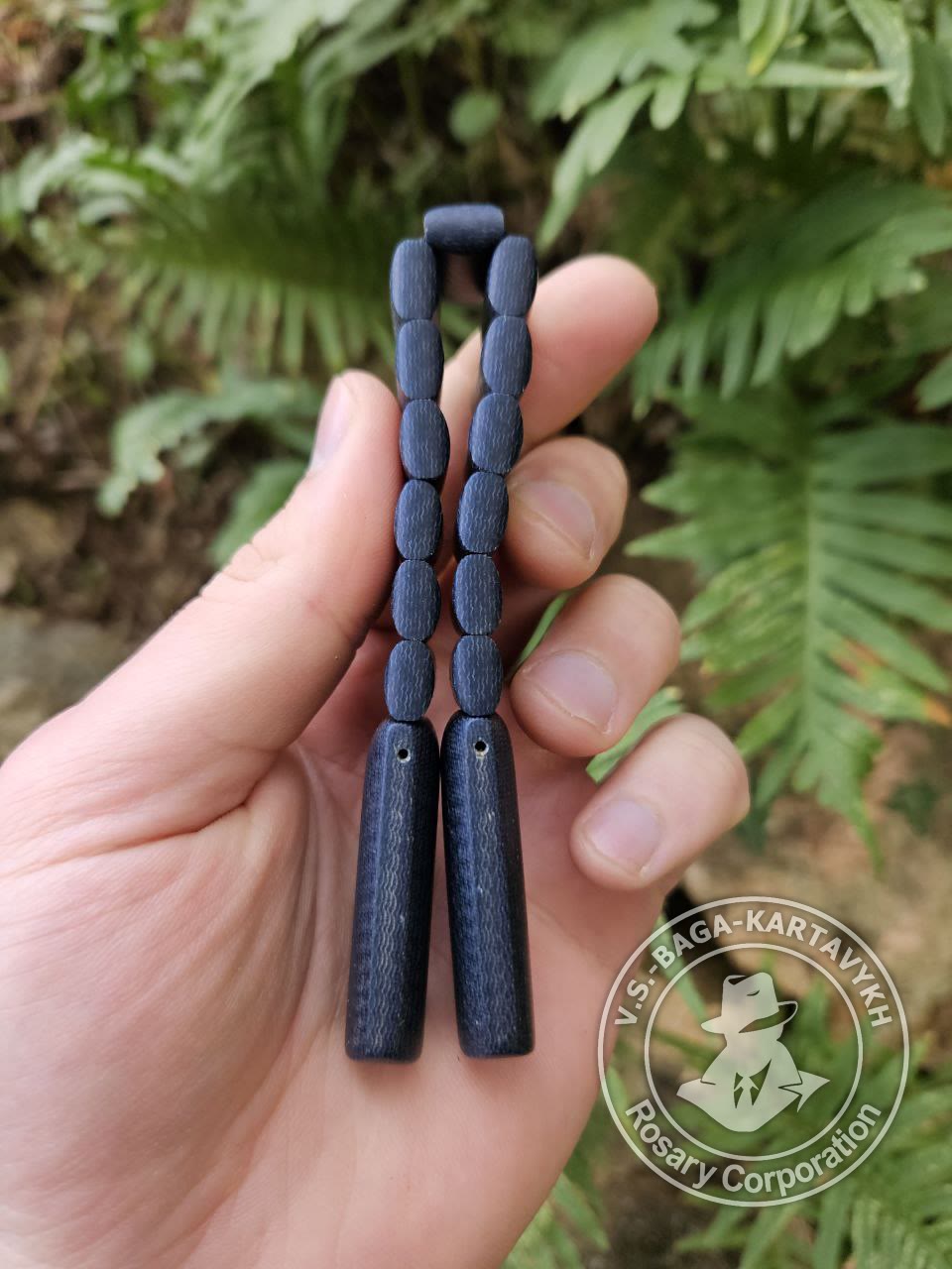Cushions worry beads — micarta, no. 334 — 8