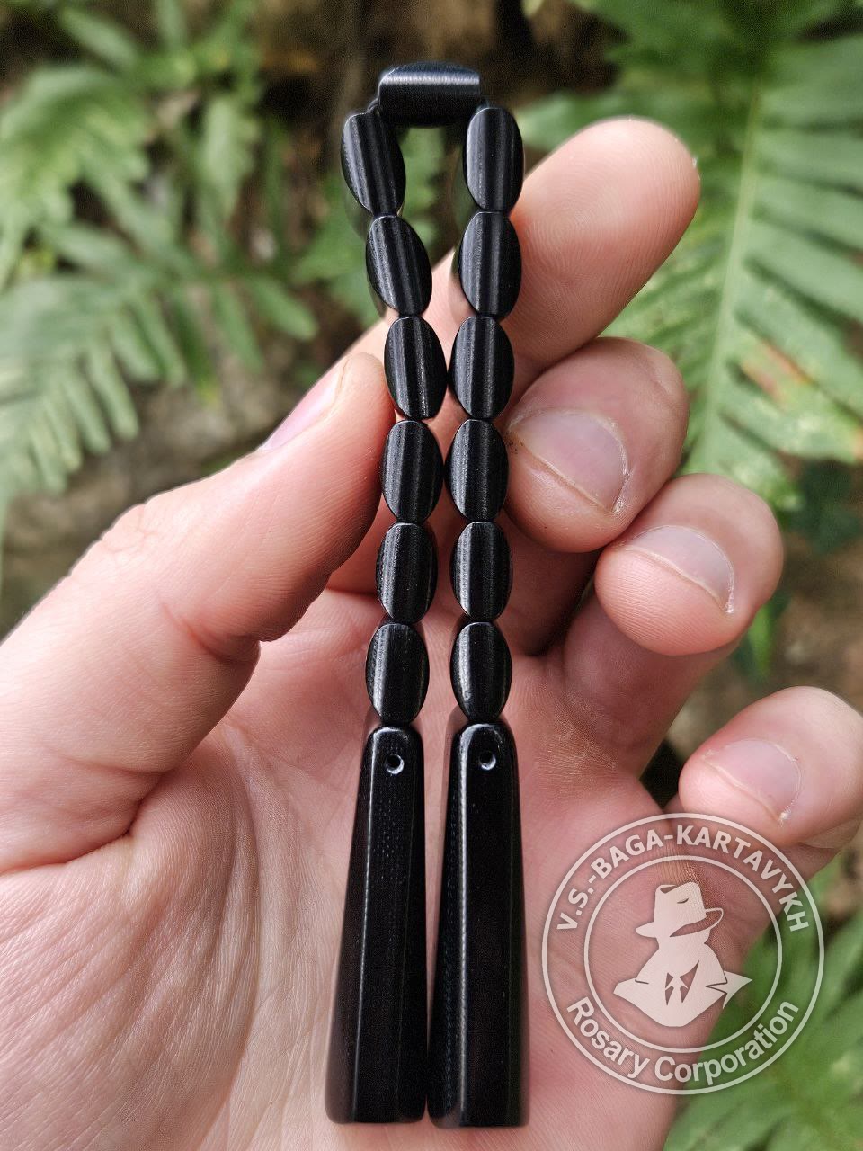 Cushions worry beads — micarta, no. 339 — 3