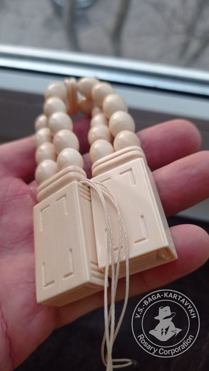 Azerbaijani worry beads — mammoth ivory, no. 374 — 6
