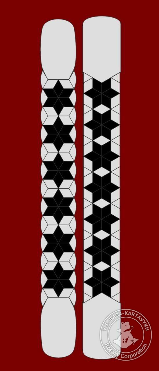 Mosaic worry beads — juma, no. 383 — 2