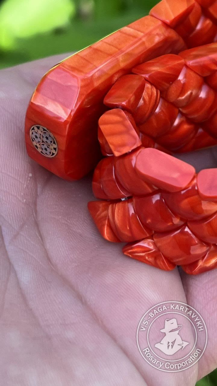 Mosaic worry beads — juma, no. 413 — 4