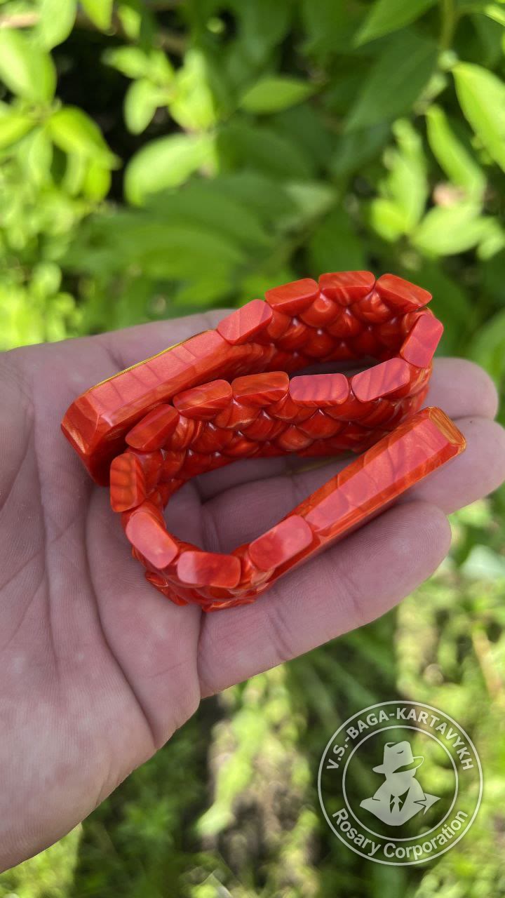 Mosaic worry beads — juma, no. 413 — 5