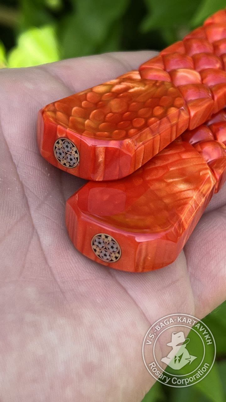 Mosaic worry beads — juma, no. 413 — 6