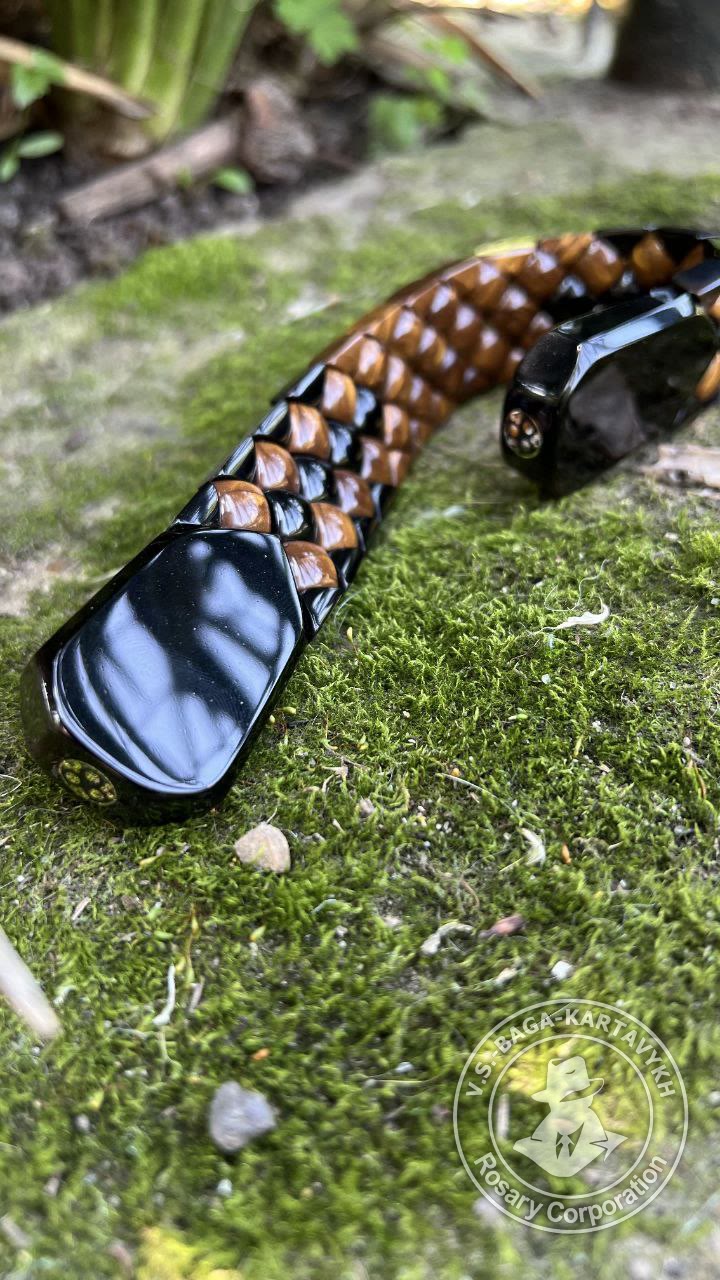 Mosaic worry beads — Soviet ebonite, no. 414 — 3