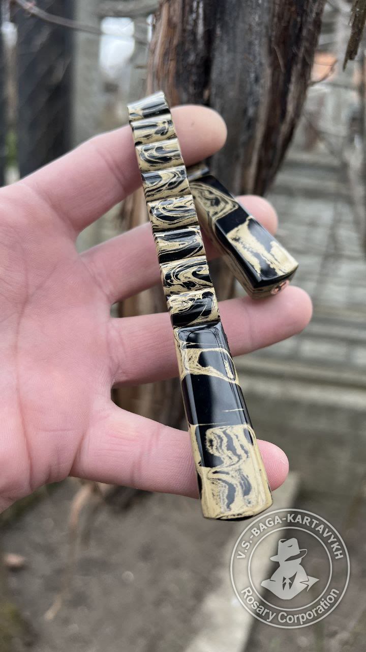 Чётки «Наркоманки» — Немецкий цветной эбонит, №418 — 3