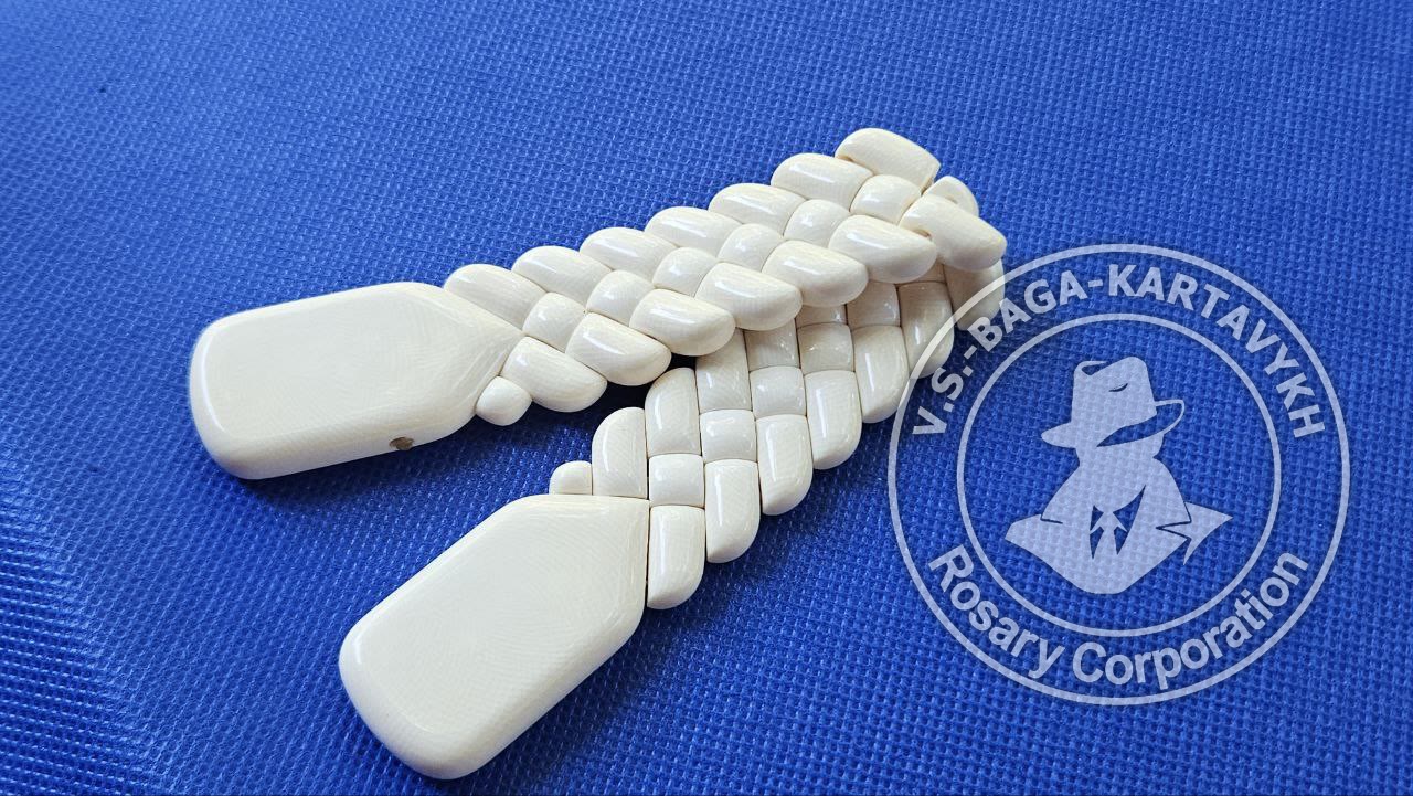 Pogon worry beads — elephant ivory, no. 42 — 2