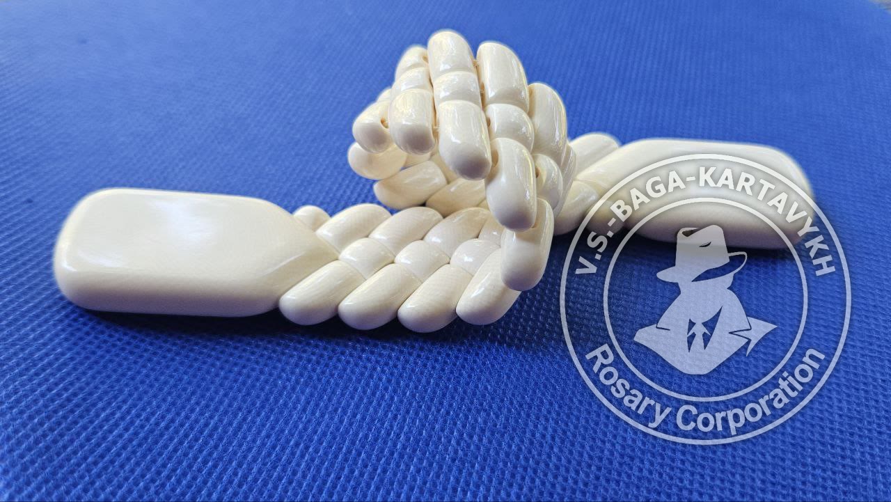 Pogon worry beads — elephant ivory, no. 42 — 3