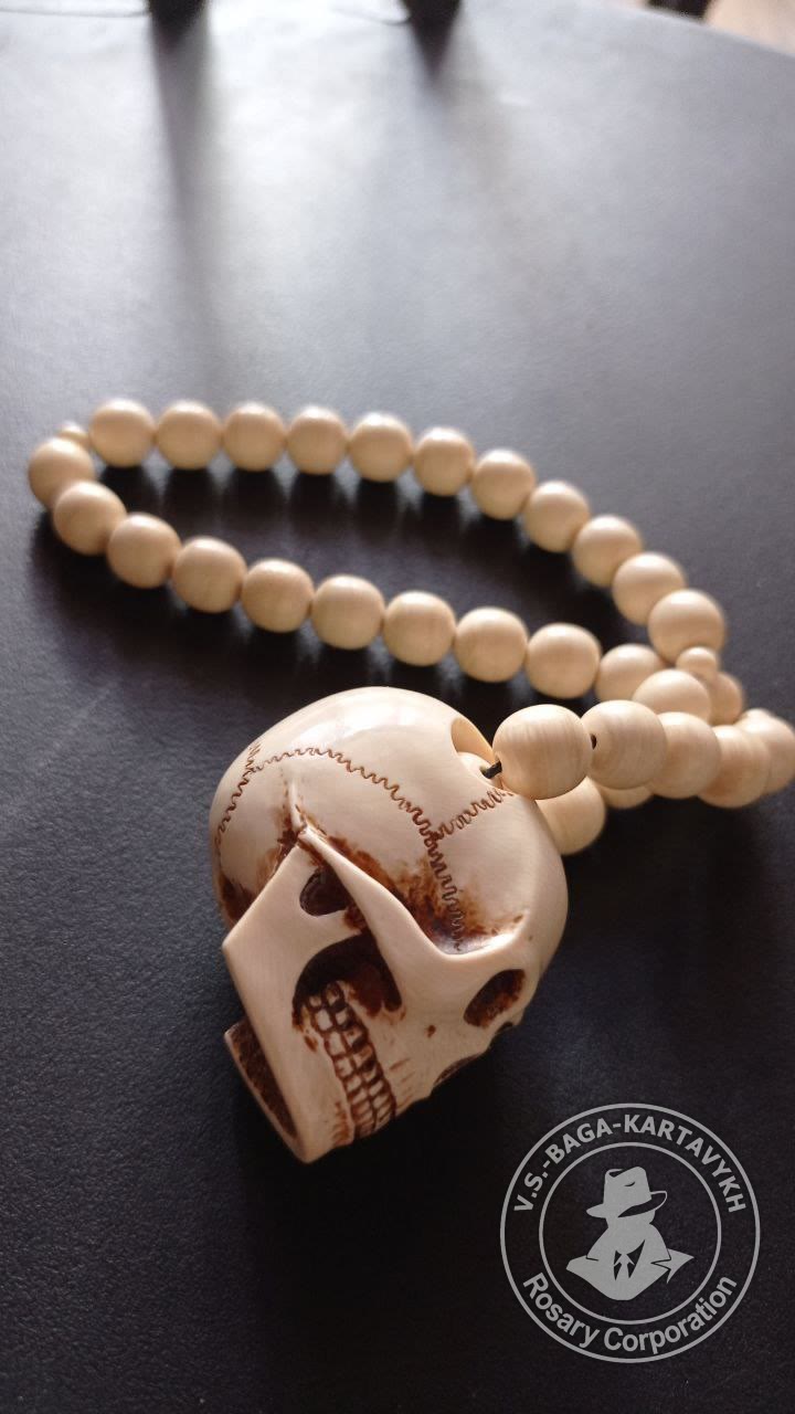 Peribory worry beads — mammoth ivory, no. 420 — 7
