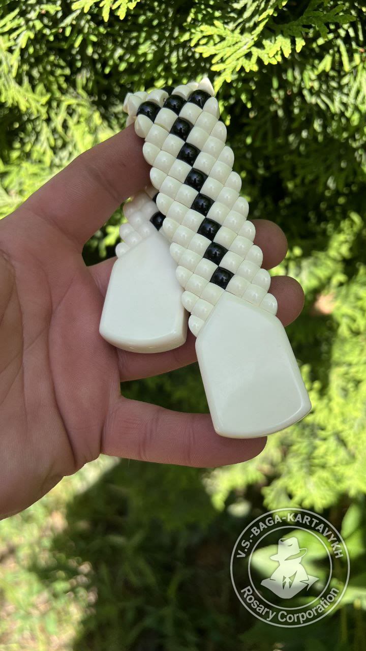Carpet worry beads — Soviet ebonite, no. 421 — 3