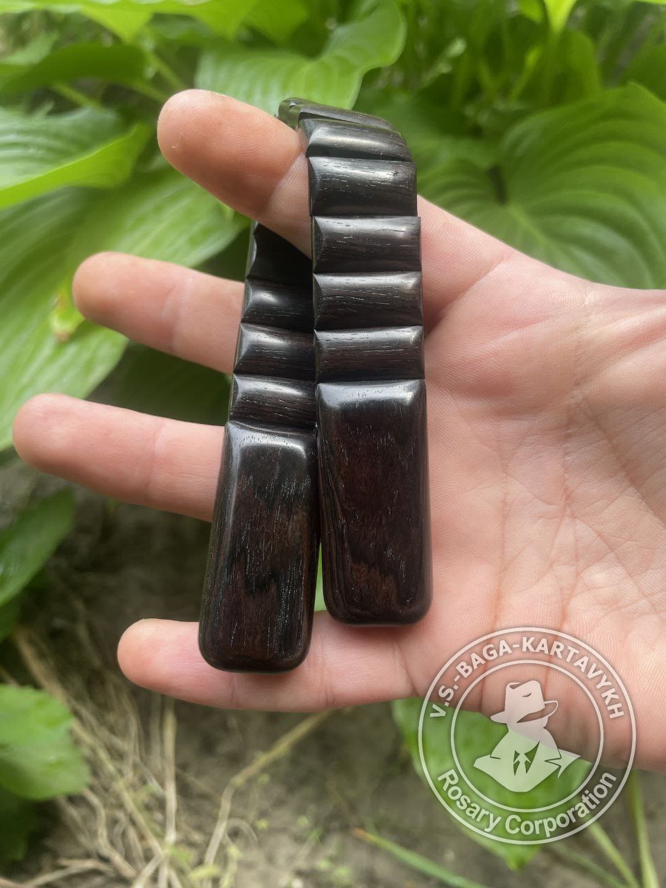 Cushions worry beads — grenadill wood, no. 426 — 3