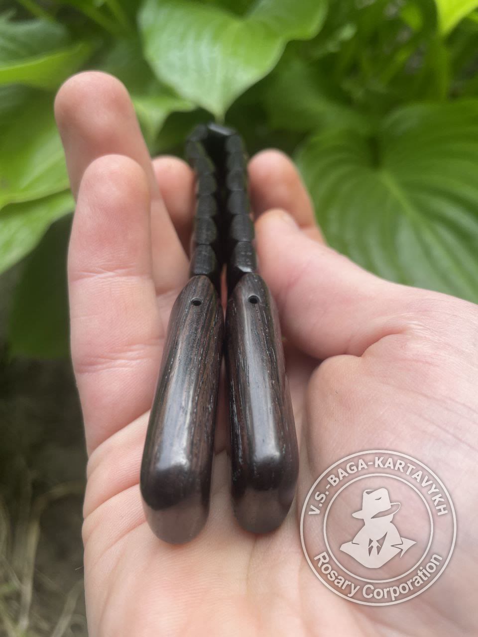 Cushions worry beads — grenadill wood, no. 426 — 4