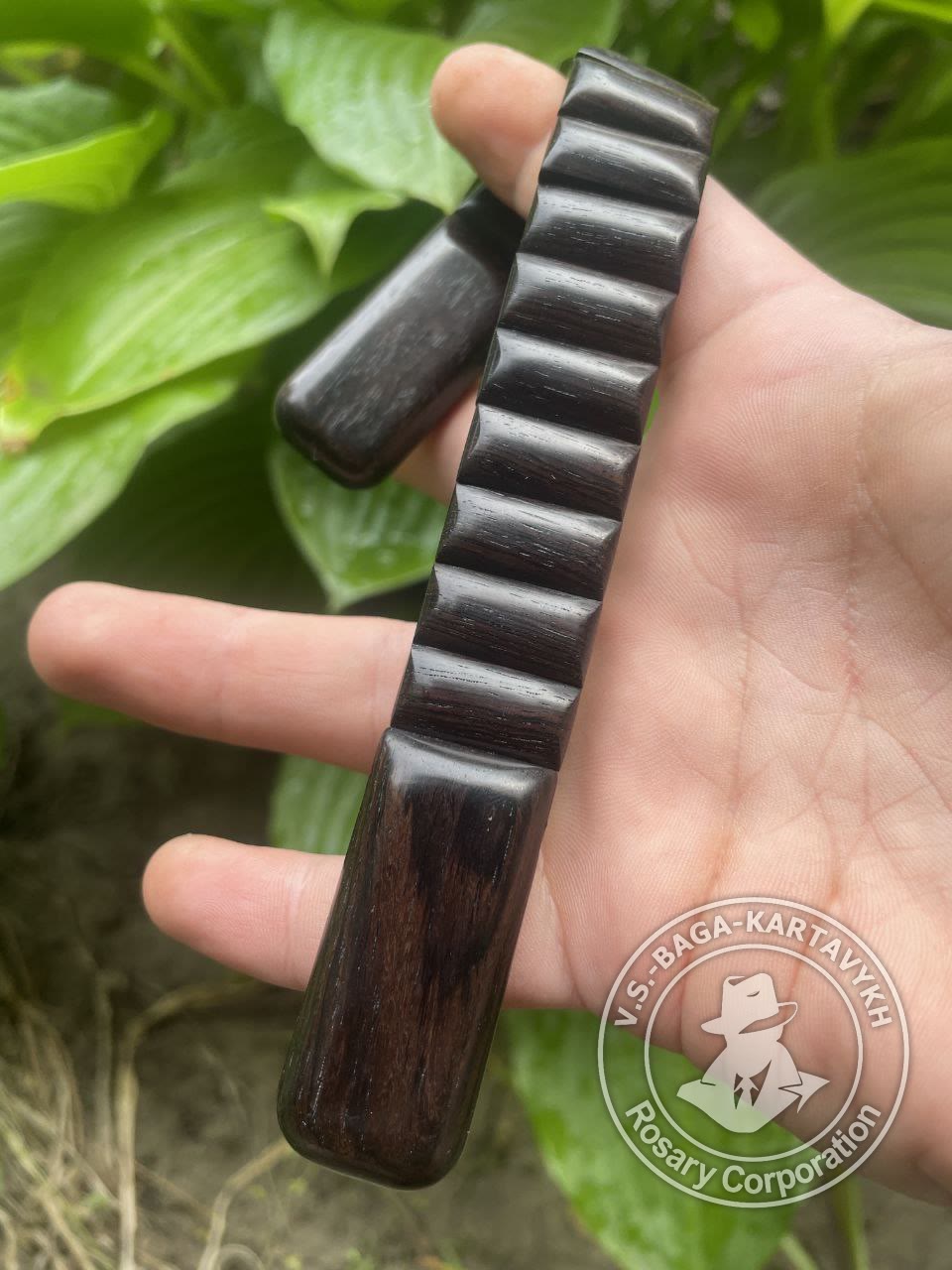 Cushions worry beads — grenadill wood, no. 426 — 5