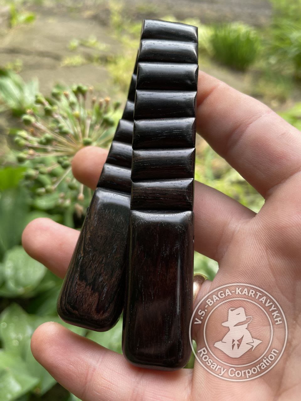 Cushions worry beads — grenadill wood, no. 426 — 6