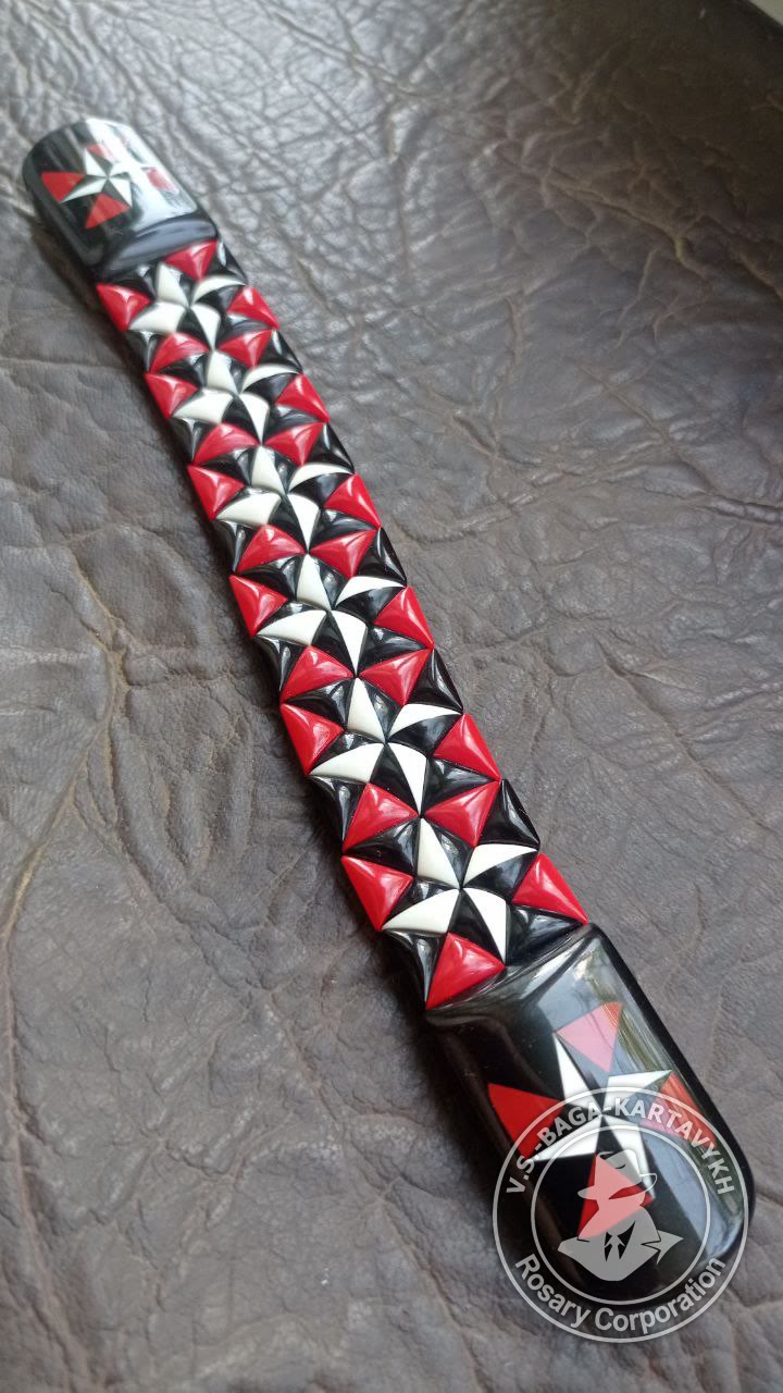 Mosaic worry beads — Soviet ebonite, no. 434 — 3