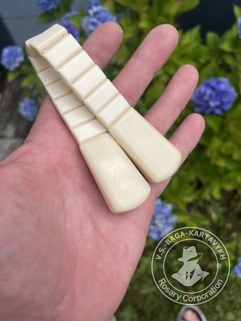 Cushions worry beads — micarta, no. 452 — 4