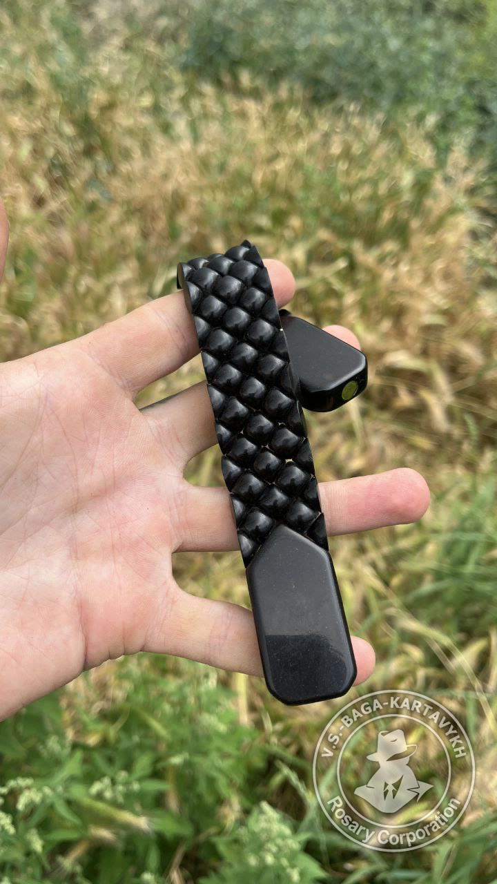 Mosaic worry beads — Soviet ebonite, no. 455 — 4