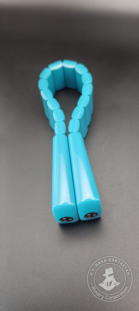 Cushions worry beads — Aramith bowling ball, no. 456 — 3