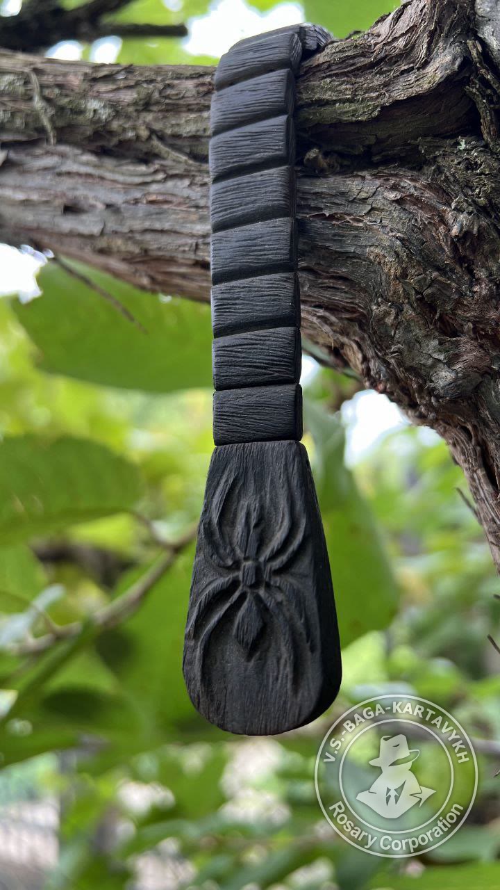 Carved worry beads — Soviet ebonite, no. 457 — 4