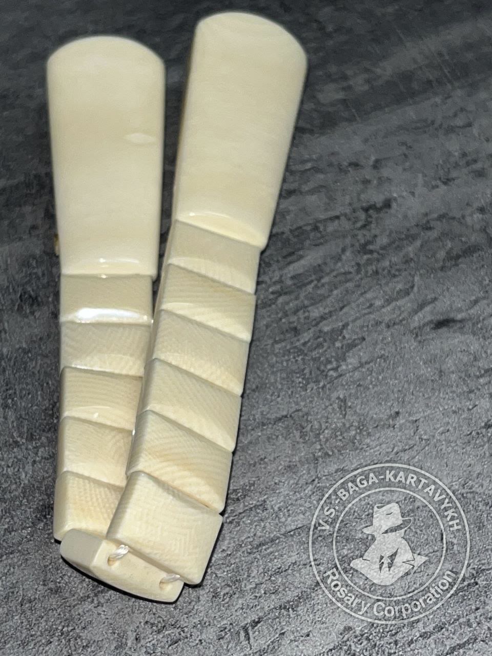Narkomanki worry beads — elephant ivory, no. 474 — 2
