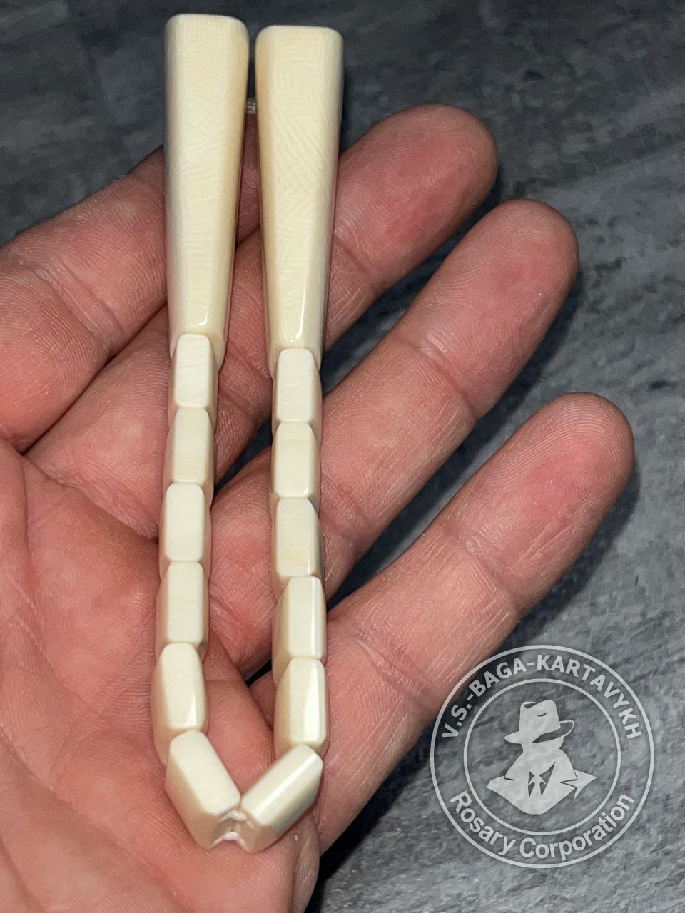 Narkomanki worry beads — elephant ivory, no. 474 — 4